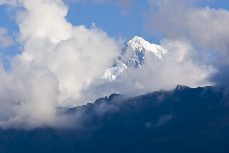 Aoraki/Mount Cook Through Clouds